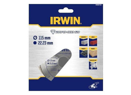 Irwin® Segmented Diamond Blade 115 x 22.23mm IRWIN® - RockBottom Northampton