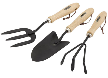 Draper Carbon Steel Hand Fork, Cultivator and Trowel with Hardwood Handles 83993 Draper - Town Tools 