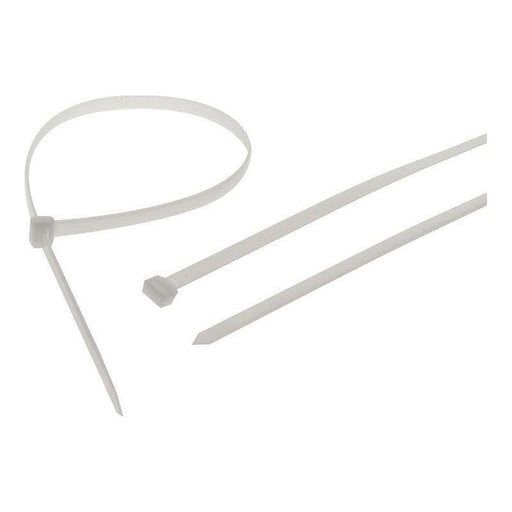 Faithfull Heavy-Duty Cable Ties White 9.0 x 600mm (Pack 10) Faithfull - RockBottom Northampton