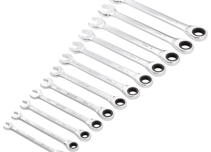 Draper Draper HI-TORQ Metric Ratchet Combination Spanner Set (12 Piece) Draper - Town Tools