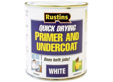Rustins Quick Dry Primer & Undercoat White 250ml Rustins - RockBottom Nothampton