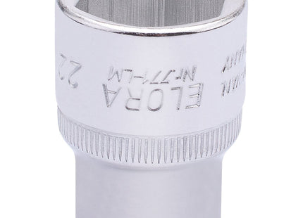 Draper Elora Hexagon Socket, 1/2" Sq. Dr., 22mm 15311 Draper - Town Tools 