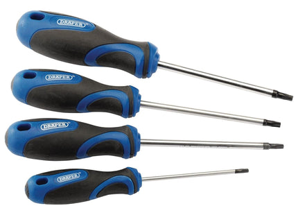 Draper TX-STAR Soft Grip Screwdriver Set (4 Piece) 36851 Draper - Town Tools 