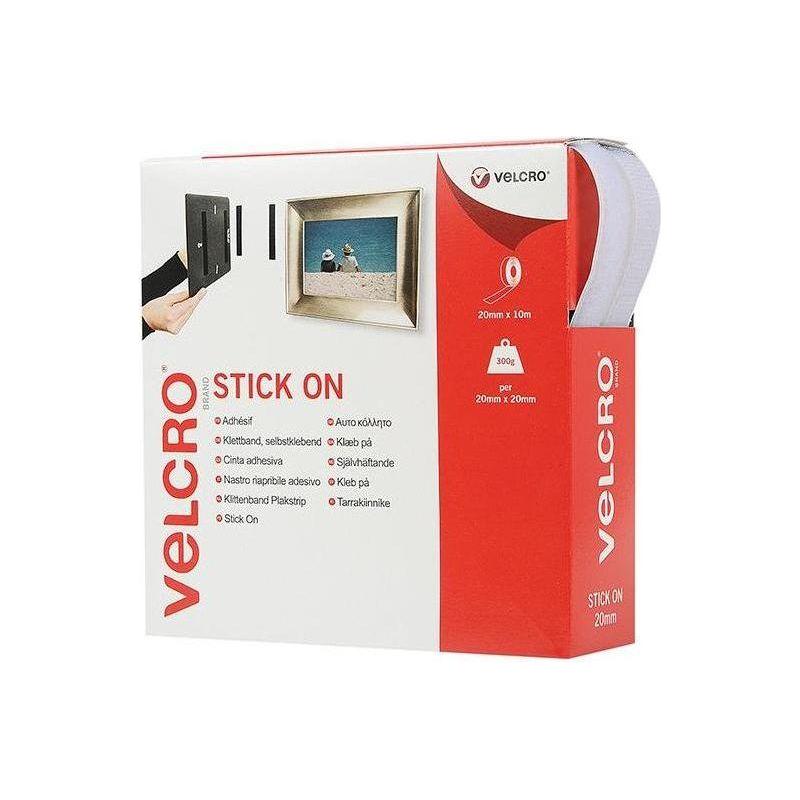 Velcro® Brand VELCRO® Brand Stick On Tape 20mm x 10m White VELCRO® Brand - RockBottom Northampton