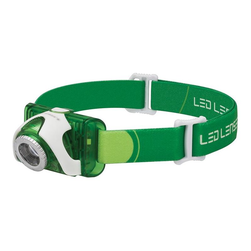 Ledlenser SEO3 LED Headlamp - Green (Test-It Pack) Ledlenser - RockBottom Northampton