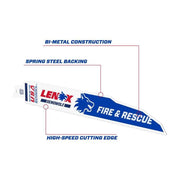 Lenox DemoWolf Reciprocating Saw Blade 229 x 25 x 1.6mm 18 TPI (Pack 5) LENOX - RockBottom Northampton