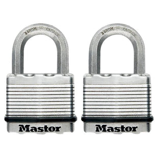 Master Lock Excell™ Laminated Steel 50mm Padlock - 25mm Shackle - Keyed Alike x 2 Master Lock - RockBottom Northampton