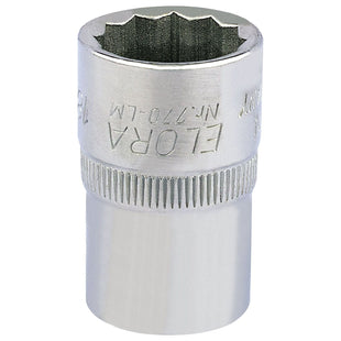 Draper Elora Bi-Hexagon Socket, 1/2" Sq. Dr., 18mm 24632 Draper - Town Tools 