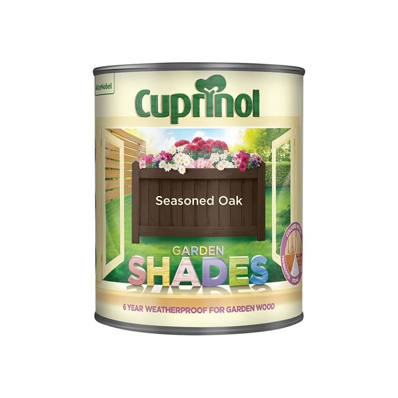 Cuprinol Garden Shades Seasoned Oak 1 litre Cuprinol - RockBottom Northampton