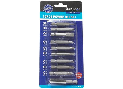 Bluespot Tools Power Bit Set, 10 Piece BlueSpot Tools - RockBottom Northampton