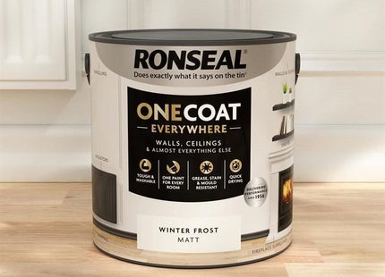 Ronseal One Coat Everywhere Interior Winter Frost Matt 2.5 litre Ronseal - RockBottom Nothampton