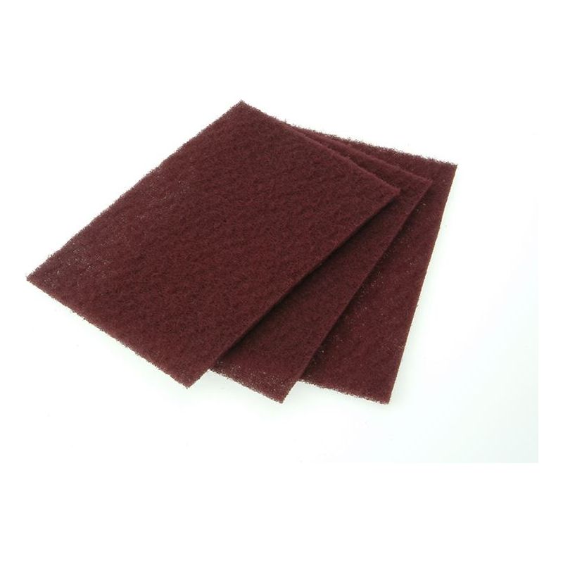 Faithfull Hand Pad Maroon Very Fine 230 x 150mm (10) Faithfull - RockBottom Northampton