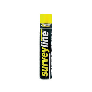 Everbuild Sika Survey Line® Marker Spray Yellow 700ml Everbuild Sika - RockBottom Northamptin