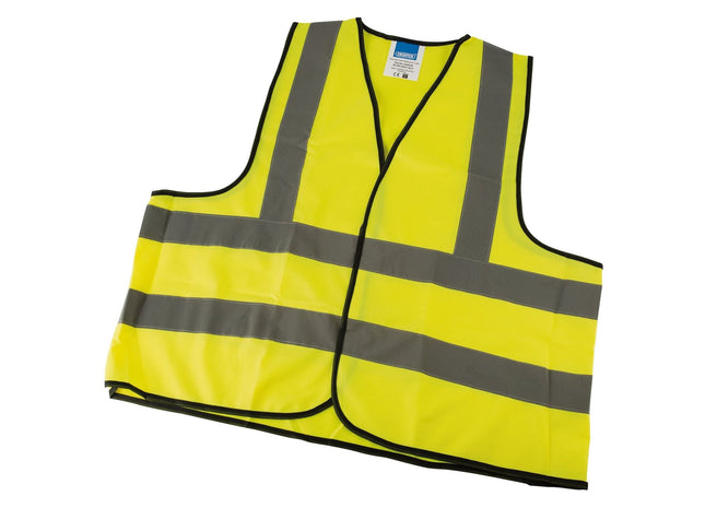 Draper High Visibility Traffic Waistcoat to EN471 Class 2L, Large 73732 Draper - Town Tools 