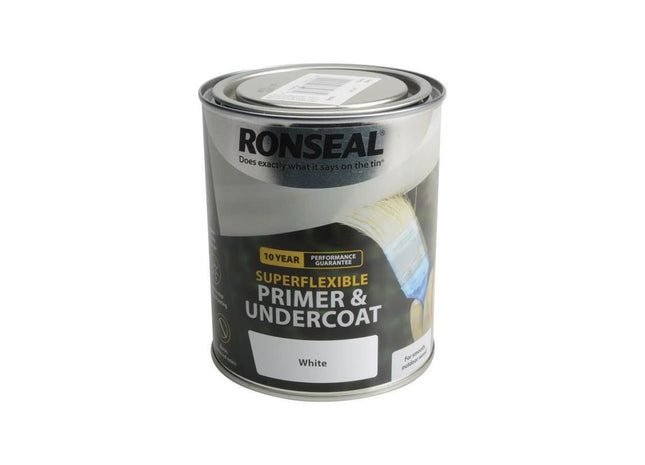 Ronseal Superflexible Primer & Undercoat White 750ml Ronseal - RockBottom Nothampton