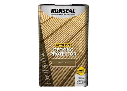 Ronseal Decking Protector Natural Oak 5 litre Ronseal - RockBottom Nothampton