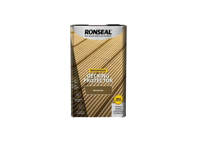 Ronseal Decking Protector Natural Oak 5 litre Ronseal - RockBottom Nothampton