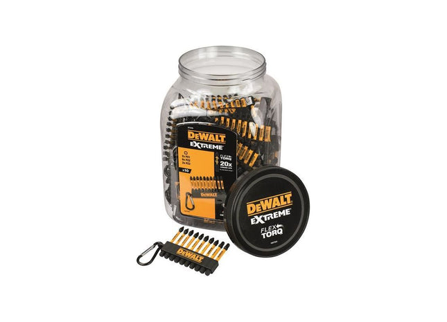Dewalt Power Tools DT7276QZ Pozi Bit Keyring 10 Piece (Jar of 50) DeWALT Power Tools - RockBottom Northampton