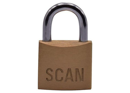 Scan Brass Padlock 30mm Scan - RockBottom Nothampton