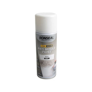 Ronseal 6 Year Anti Mould Aerosol White Matt 400ml Ronseal - RockBottom Nothampton