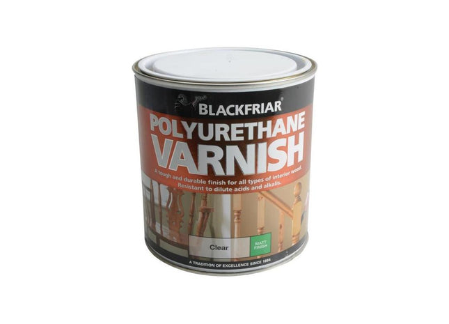 Blackfriar Polyurethane Varnish P101 Clear Matt 1 litre Blackfriar - RockBottom Northampton