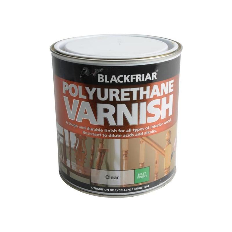 Blackfriar Polyurethane Varnish P101 Clear Matt 1 litre Blackfriar - RockBottom Northampton
