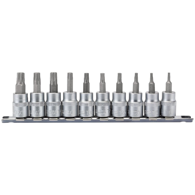 Draper TX-STAR Socket Bit Set, 3/8" Sq. Dr., 48mm (10 Piece) 16309 Draper - Town Tools 