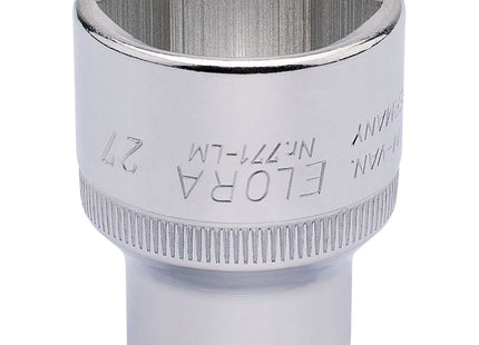 Draper Elora Hexagon Socket, 1/2" Sq. Dr., 27mm 15316 Draper - Town Tools 