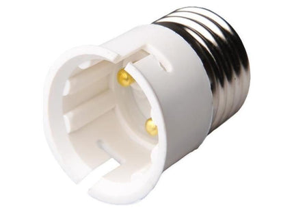 Dencon E27 to B22 Adaptor White Dencon - RockBottom Northampton