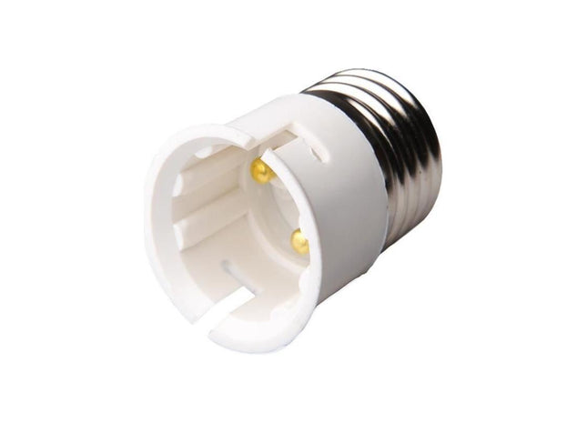 Dencon E27 to B22 Adaptor White Dencon - RockBottom Northampton