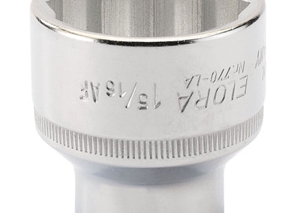 Draper HI-TORQ 1.5/16 12 Point Socket, 1/2" Sq. Dr. (Sold Loose) Draper - Town Tools 