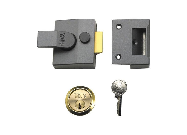 Yale Locks 85 Deadlocking Nightlatch 40mm Backset DMG Finish Box Yale Locks - RockBottom Northampton