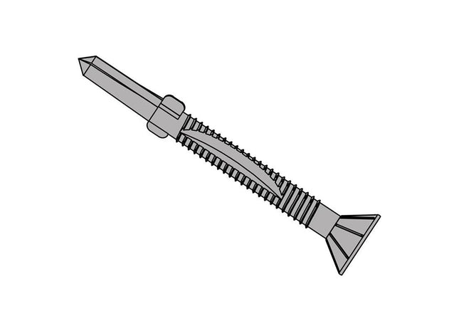 Forgefix TechFast Timber to Steel CSK/Wing Screw No.5 Tip 5.5 x 120mm Box 50 ForgeFix - RockBottom Northampton