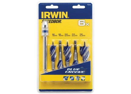 Irwin® Blue Groove 6X Stubby Wood Bit Set, 5 Piece IRWIN® - RockBottom Northampton
