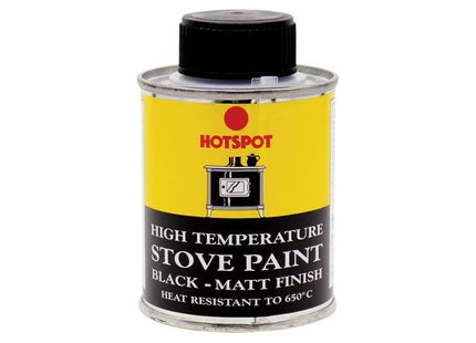 Hotspot Stove Paint Matt Black 100ml Hotspot - RockBottom Northampton