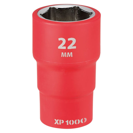 Draper XP1000 VDE Socket, 1/2" Sq. Dr., 22mm Draper - Town Tools