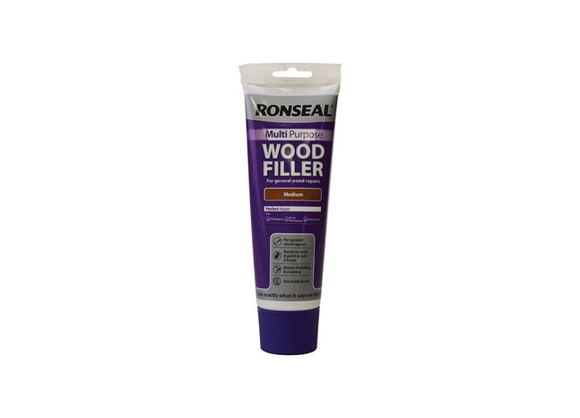Ronseal Multipurpose Wood Filler Tube Medium 325g Ronseal - RockBottom Nothampton