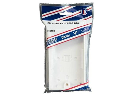 Dencon Pattress Box 2-Gang 25mm Dencon - RockBottom Northampton