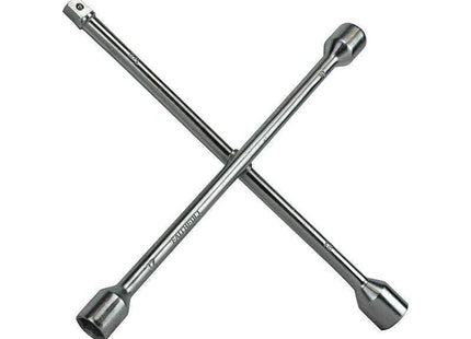 Faithfull 4-Way Wheel Brace Chrome Plated 14in Faithfull - RockBottom Northampton