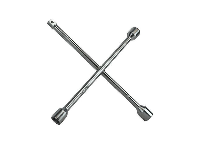 Faithfull 4-Way Wheel Brace Chrome Plated 14in Faithfull - RockBottom Northampton