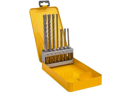 Dewalt Power Tools ELITE SDS+ Full Head Carbide 4 Cutter Drill Bit Set, 7 Piece DeWALT Power Tools - RockBottom Northampton
