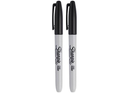 Sharpie® Fine Tip Permanent Marker Black (Pack 2) Sharpie® - RockBottom Nothampton