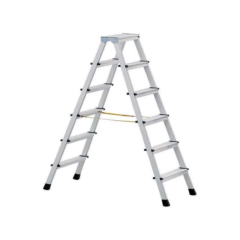 Zarges Anodised Double-Sided Steps, Open 0.71m 2 x 3 Rungs Zarges - RockBottom Northampton