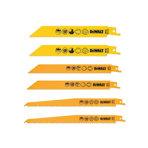 Dewalt Power Tools DT2444 Reciprocating Saw Blade Set, 6 Piece DeWALT Power Tools - RockBottom Northampton