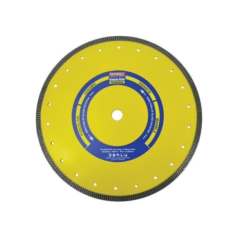 Faithfull Porcelain Diamond Blade 300 x 20mm Faithfull - RockBottom Northampton