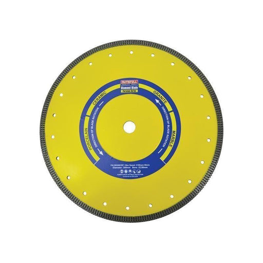 Faithfull Porcelain Diamond Blade 300 x 20mm Faithfull - RockBottom Northampton