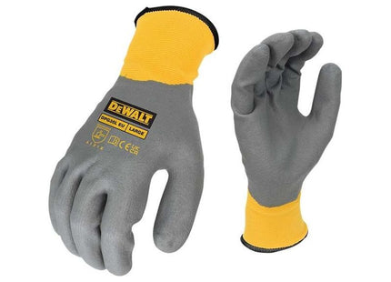 Dewalt Power Tools Water Resistant Grip Gloves - L (Size 9) DeWALT Power Tools - RockBottom Northampton