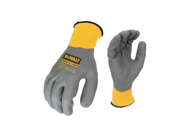 Dewalt Power Tools Water Resistant Grip Gloves - L (Size 9) DeWALT Power Tools - RockBottom Northampton