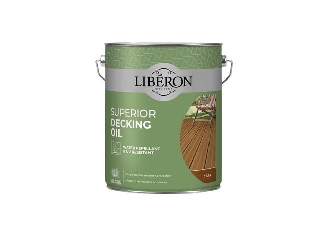 Liberon Superior Decking Oil Teak 5 litre Liberon - RockBottom Northampton