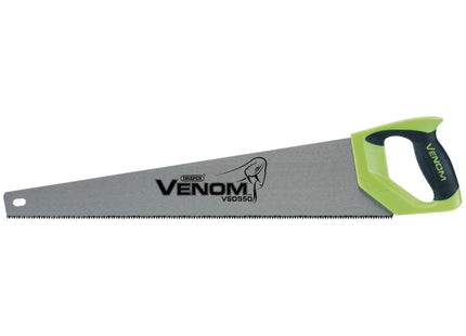 Draper Venom First Fix Double Ground Handsaw, 550mm, 7tpi/8ppi Draper - Town Tools 